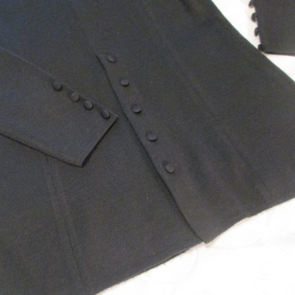 EXPRESS TRICOT BLACK TUNIC V NECK SWEATER/BLAZER/CARDIGAN - Picture 6 of 13